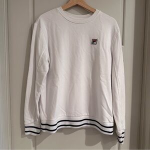 Fila White Crewneck Sweatshirt‎ Size Medium